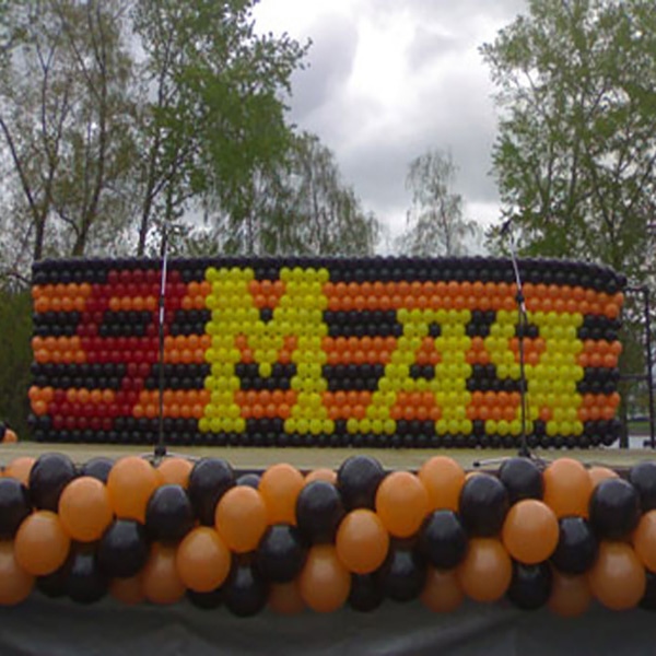 Панно из шаров 9 Мая
