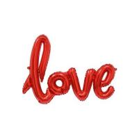 Фольгированная надпись Love Красный