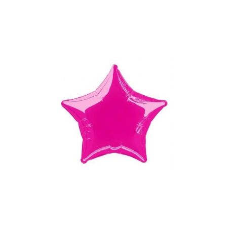 Фольгированная звезда большая Металлик Purple(FM)