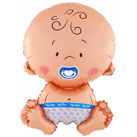 Фигура из Фольги Малыш Мальчик с соской (71см)