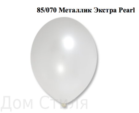 Металлик белый