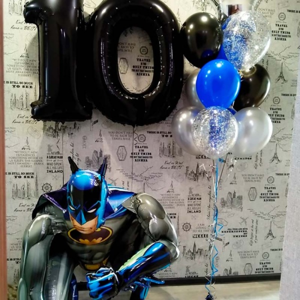 Набор шаров для мальчика на 10 лет Супергерои