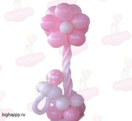 Фигура из шаров Цветок с соской