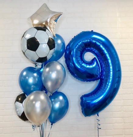 Набор шаров На 9 лет футболисту