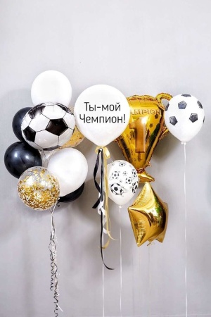 Воздушные шары для футболиста Ты мой Чемпион