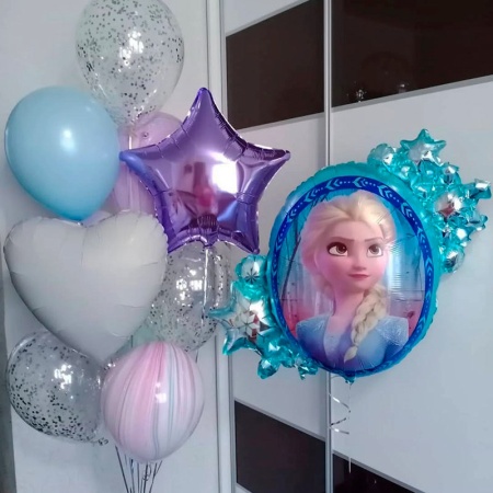 Комплект шаров Холодное сердце Эльза