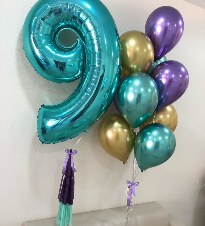 Набор шаров Хром на 9 лет