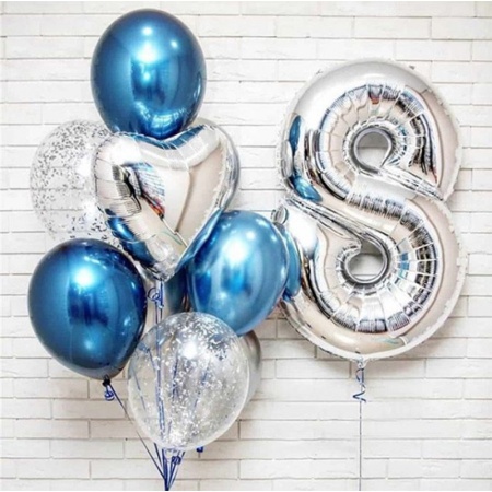 Воздушные шары для мальчика на 8 лет с хромом