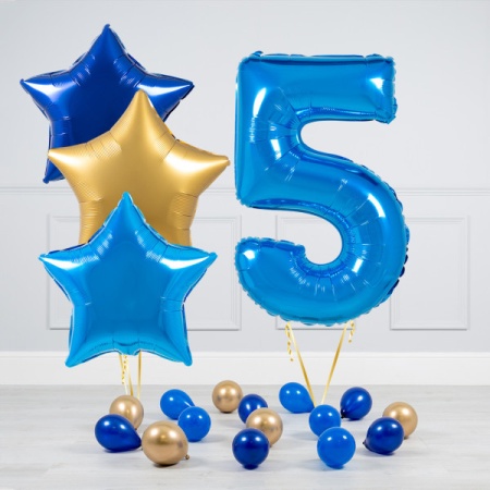 Воздушные шары с цифрой 5