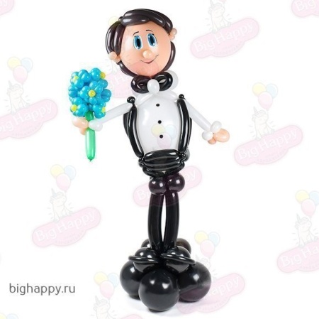Фигура из шаров: мужчина