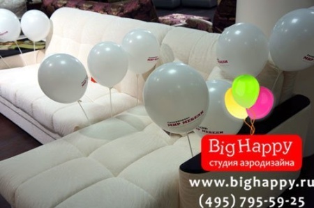 Нанесение логотипа на воздушный шар