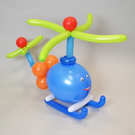 Фигура из шаров Улыбающийся вертолёт