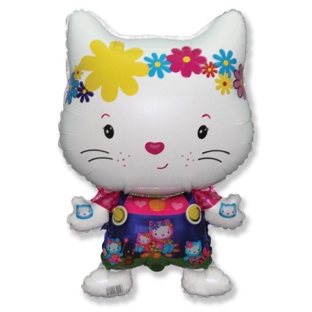 Котенок с друзьями (белый)