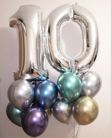 Сет из шаров 10 лет