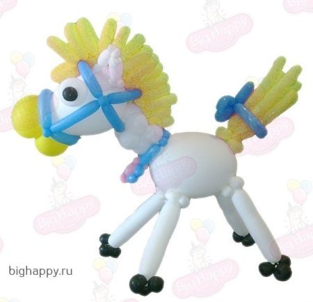 Лошадка из шаров