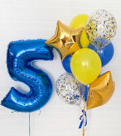 Набор шаров На 5 лет Яркий