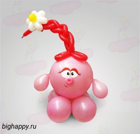 Фигура из воздушных шаров Смешарик Нюша