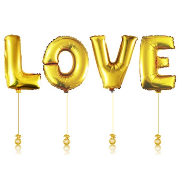 Буквы Love фольгированные
